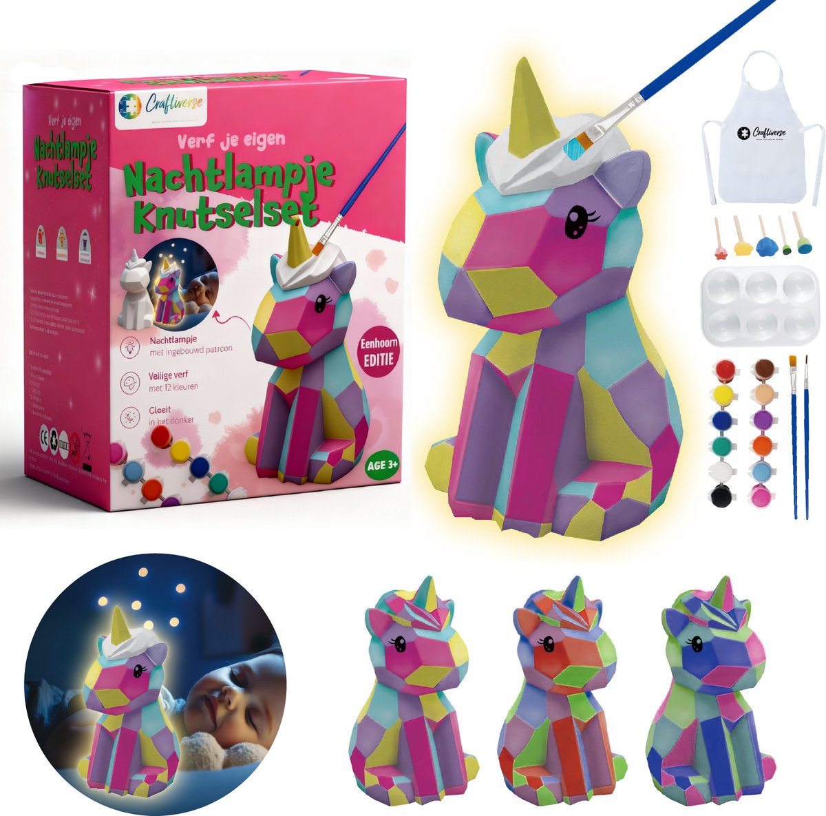 Paint Your Own Lamp – Eenhoorn